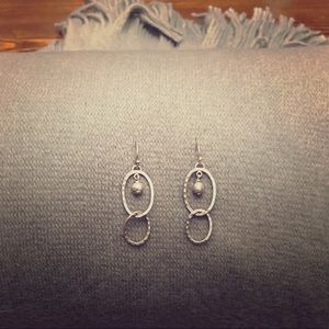 Silpada Silver Link Earrings #W1755